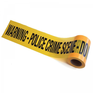 Caution Tape Black Yellow Warning Hazard Barricade Ribbon Tape