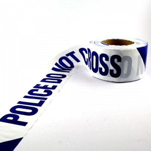 hot product 50mm-1000m caution police traffic warning PE barricade tape