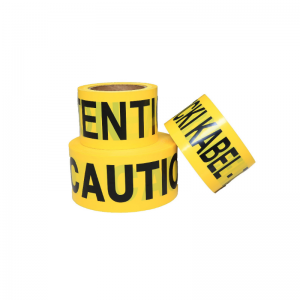 Top quality factory price yellow PE warning safety barrier custom printed printable caution tape