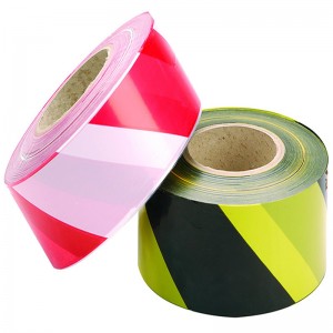 Factory supply free sample high strength printed custom manufacture PE strong safety warning barrier tape